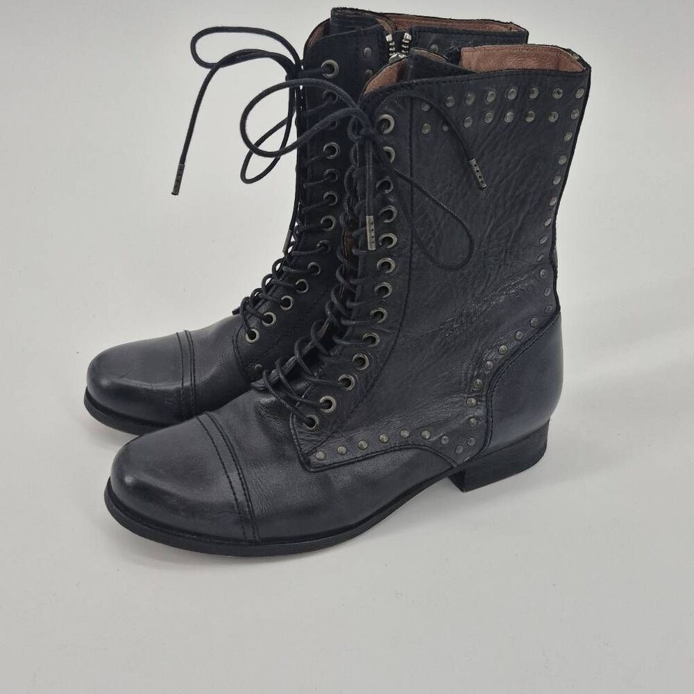Diesel Wild Land Women’s Size 7.5 Combat Boots Studded Goth Moto